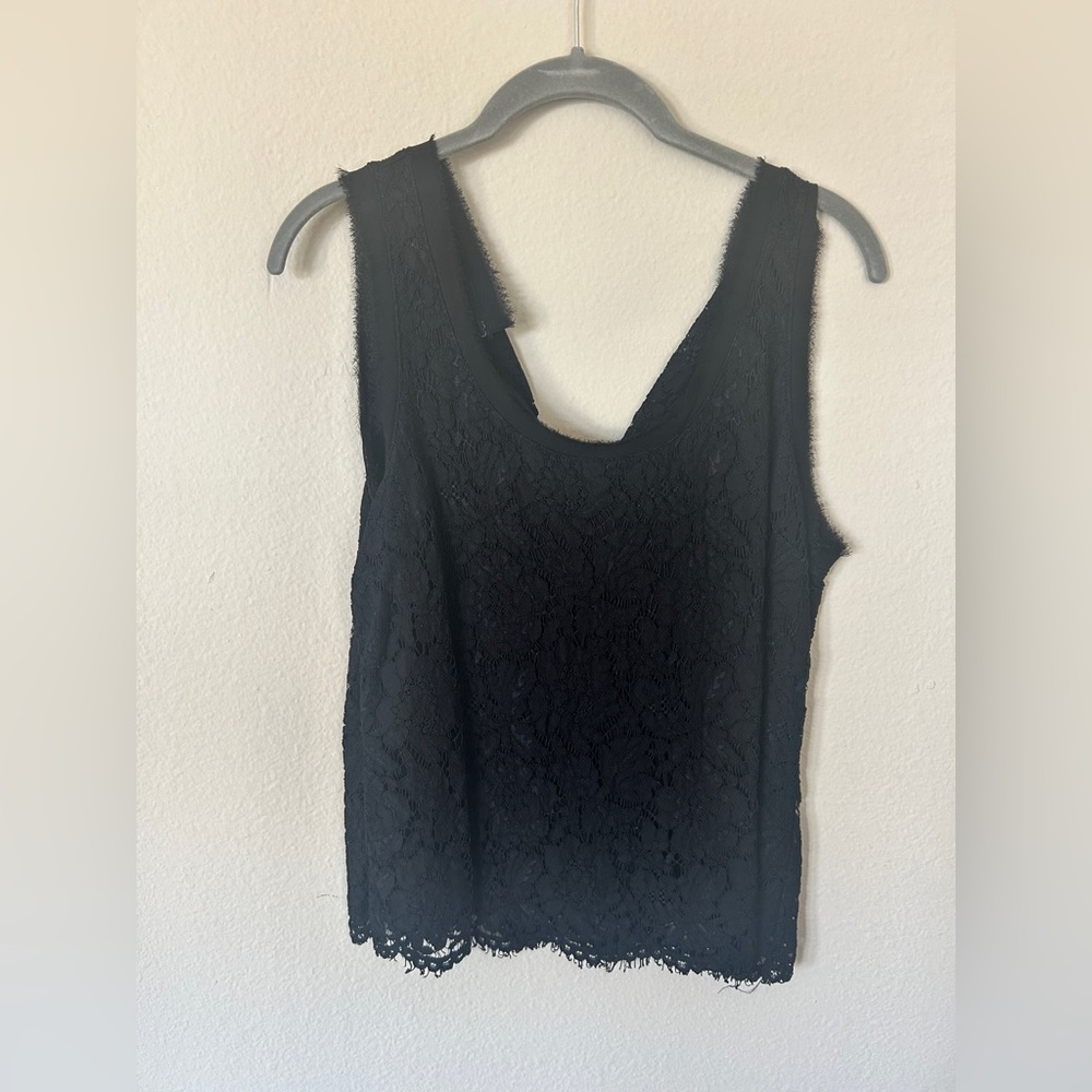 Banana Republic Black Lace Tank Top